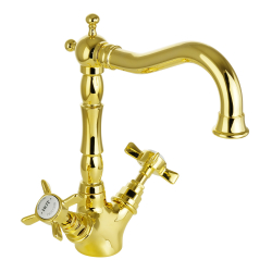 Смеситель Migliore Princeton 19379 для раковины  золото купить