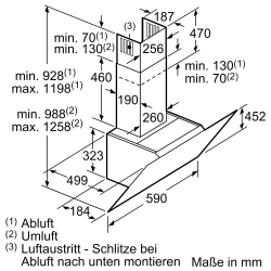 Каминная вытяжка Bosch DWK67CM60
