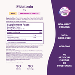 Natrol, мелатонин, для детей от 4 лет, клубника, 30 таблеток