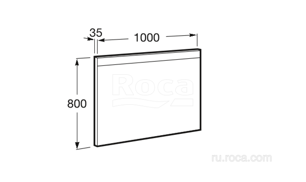 Зеркало Roca Prisma 100 см LED 812260000