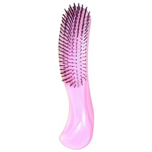 Щетка массажная с изогнутой ручкой для сухих и ослабленных волос с минералами горных пород Vess Mineralion Brush