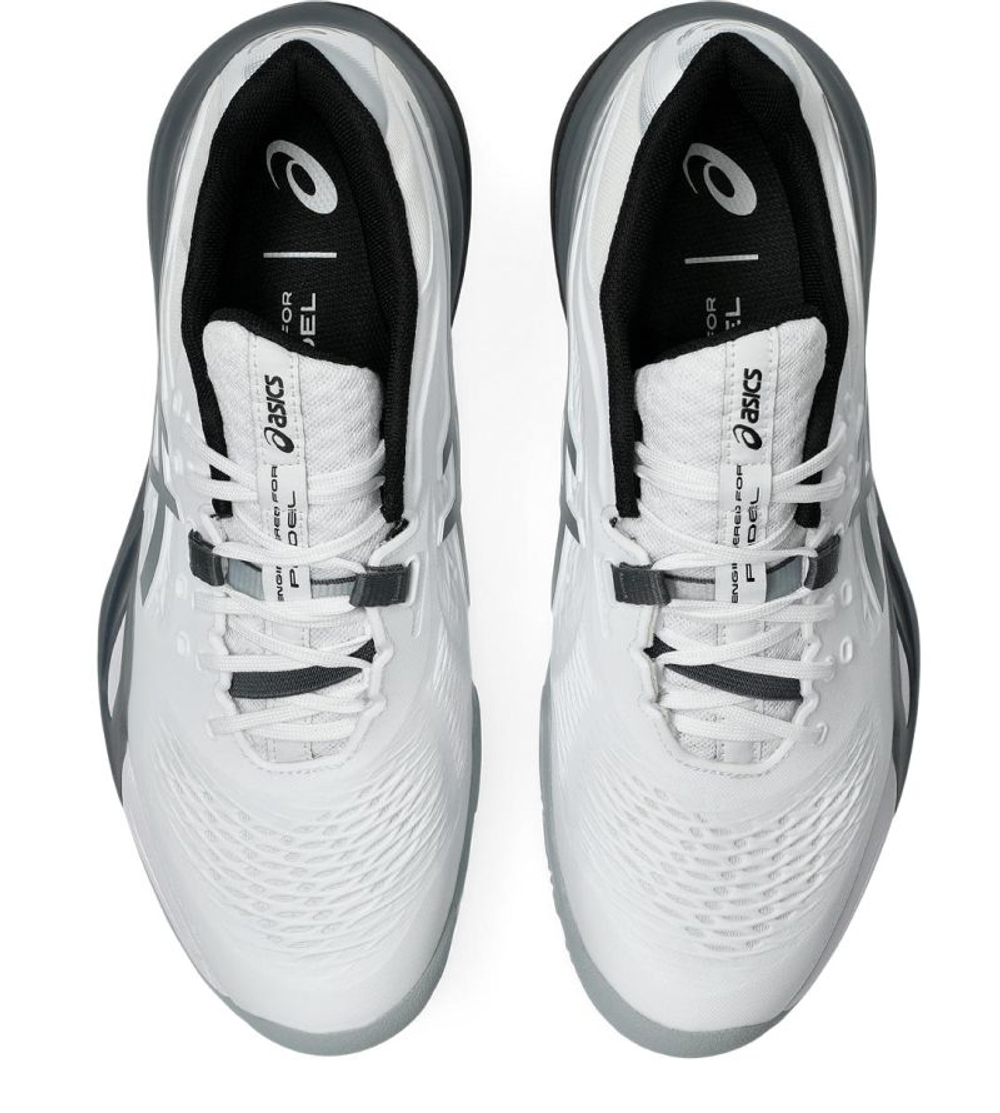 Мужские кросовки для Padel Asics Gel-Resolution X Padel - white/steel grey