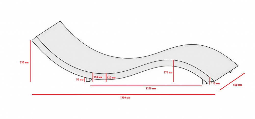 Шезлонг-лежак плетеный Tama