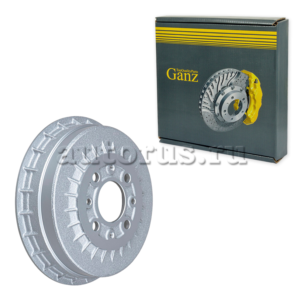Барабан тормозной (чугунный) для ВАЗ 2108, 2110, 1118, 2170, 2190 GANZ GIJ10283