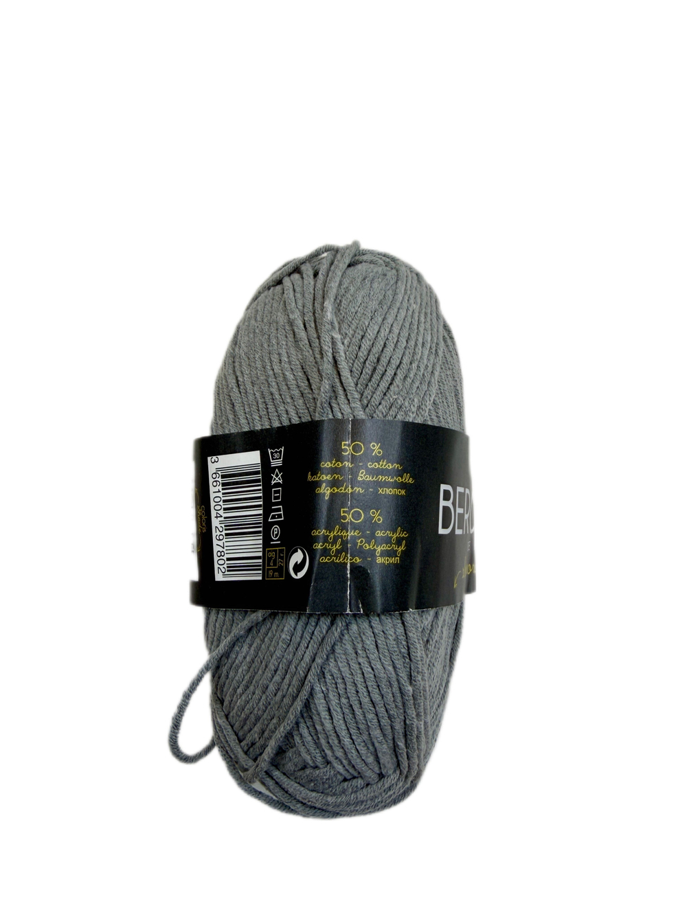 Пряжа от Bergere (Франция) 50% хлопок 50% акрил 50г-115 м цв.29780. 1шт