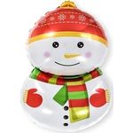 Шар (32"/81 см) Фигура, Счастливый снеговик