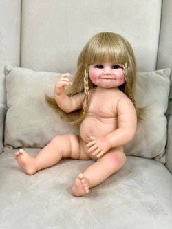 Кукла Реборн виниловая 55см без одежды (FA-134W)