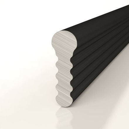 Теневой профиль разделительный анодированный черный, 3000x3x8,5 мм