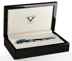 Перьевая ручка Visconti DIVINA Elegance Medium синий сер 925 пал 23 (VS-267-18M)