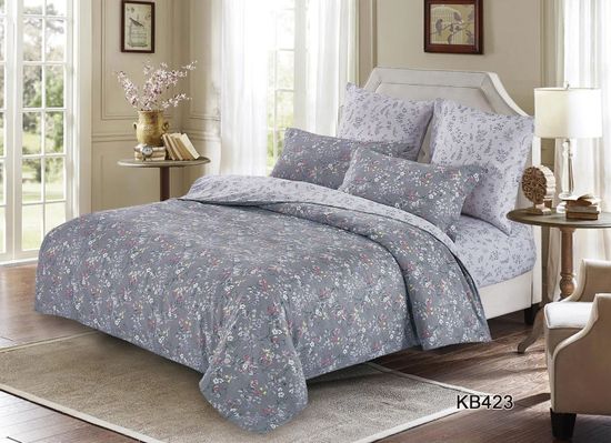 Полуторный комплект постельного белья Diva Afrodita, Арт.KB423, Сатин люкс, 70*70 см-2 шт.