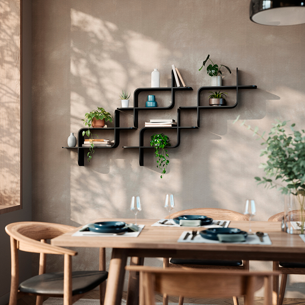 Полка настенная Montage, черная
