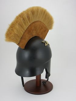 Nautical Шлем троянский "Ахиллес" со светлым плюмажем