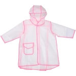 Дождевик-плащ детский «Neo» с капюшоном и завязками, на кнопках, цвет розовый, р. XXL(72*61см.)