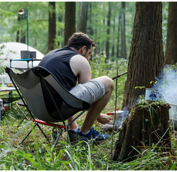 Кресло туристическое Naturehike YL05 складное, черное, до 150 кг