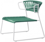 Кресло лаунж плетеное Scab Design Lisa Lounge Filo, лен, ментоловый