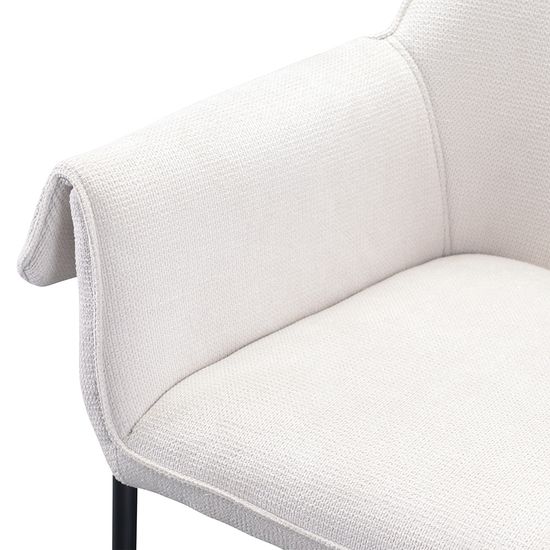 Стул aline, шенилл, молочный