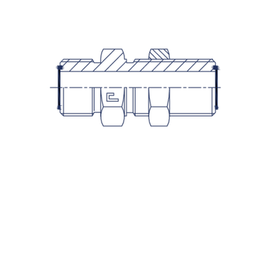 Соединение P D18-20 ORFS 1.3/16" переборочное CAST