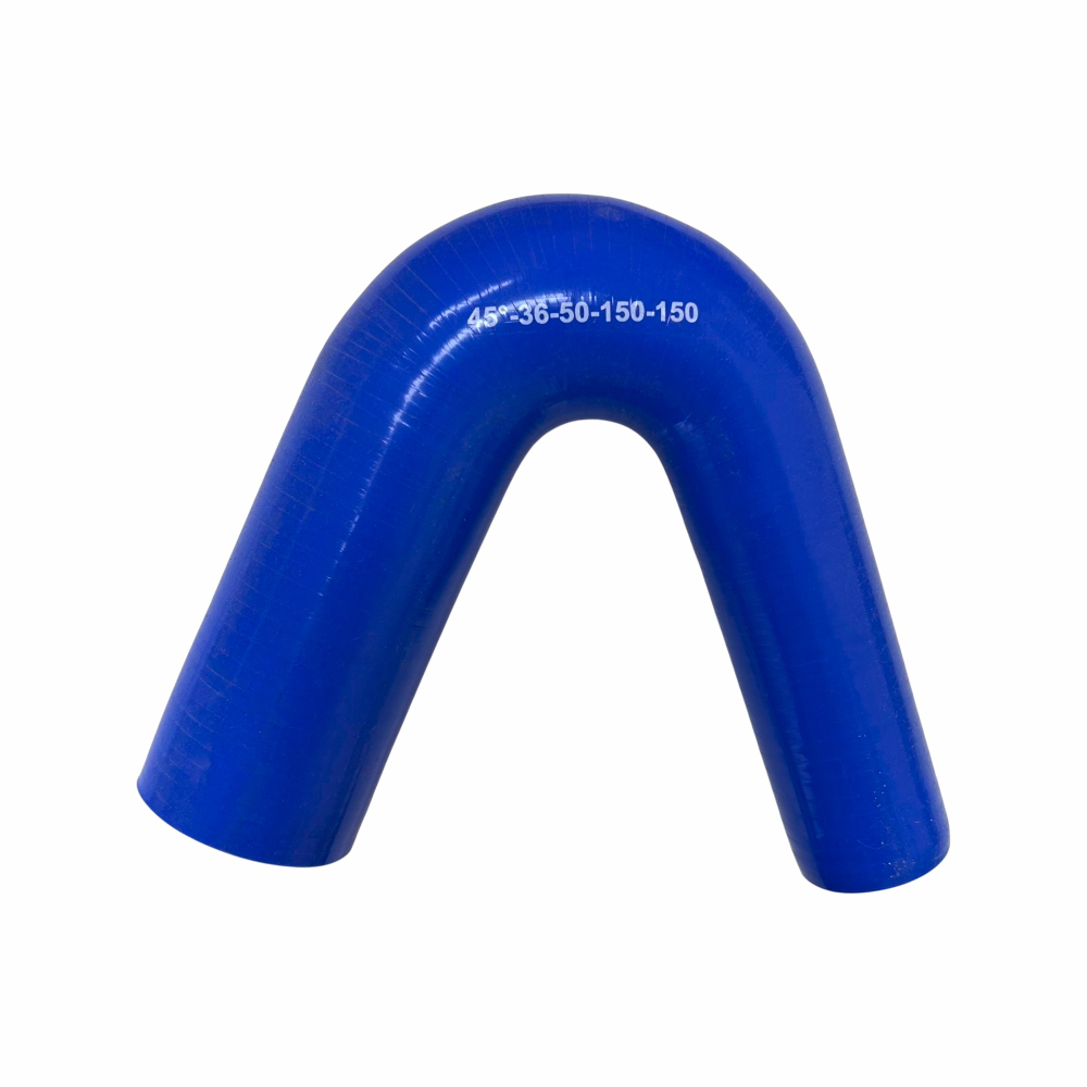 Патрубок силиконовый угловой 45° с переходом