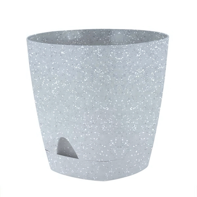 Горшок для цветов AMSTERDAM D 140мм 1,35л с прикорневым поливом, светлый камень
