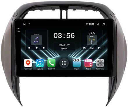 Магнитола для Toyota RAV4 2 2003-2005 - FarCar DX9-9688 монитор 9.5" IPS на Android 13, 4+64Гб, CarPlay