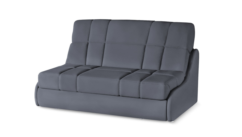 Диван Истван 120 Vivaldi 08 (113416) 131*105*88 см, Серовато - синий Велюр Аккордеон Фиеста в наличии