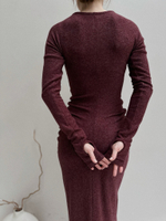 Платье меланж BORDO