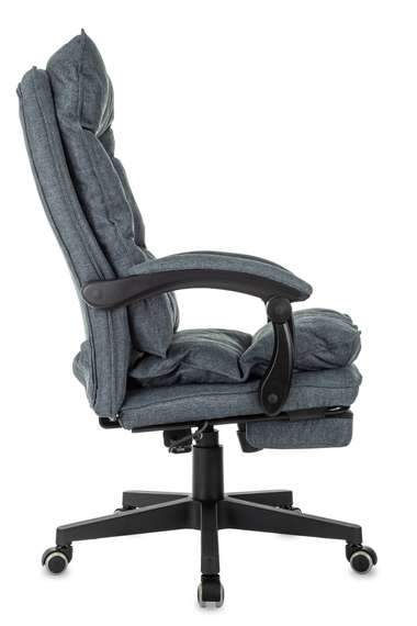 Кресло руководителя Бюрократ CH-820MSG-F синий 38-416 крестов. пластик подст.для ног