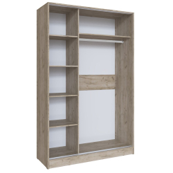 Шкаф-купе Стиль-2 140, Дуб крафт серый, Серый