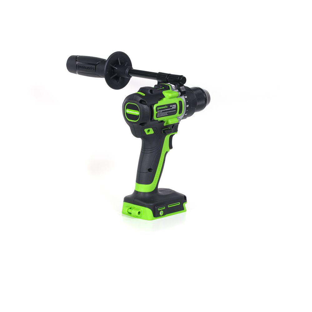 Дрель-шуруповерт аккумуляторная Greenworks GD24DD90 Арт. 3707507,  24V, 90 Нм, бесщеточная, без АКБ и ЗУ