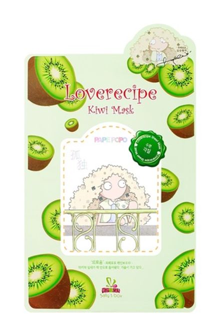 Тканевая маска с Киви (очищение и матирование) Sally's box Loverecipe Kiwi Mask 20 мл