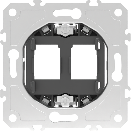Опорная плата для установки телефонных/компьютерных разъемов (двойная), серия DB