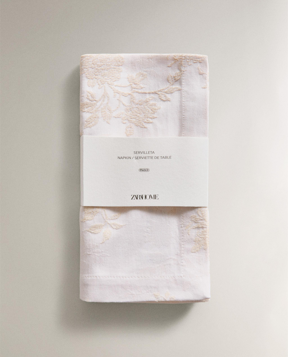 Zara Home столовая салфетка из хлопка, 50 50 см (комплект 2 шт.)