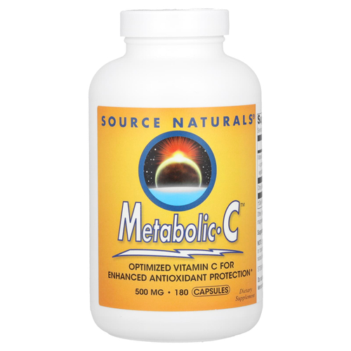 Source Naturals, Metabolic C, 500 мг, 180 капсул