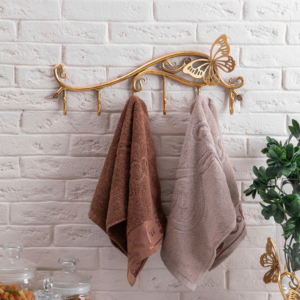 Вешалка настенная Бабочка Эир с 6-ю крючками Амбер