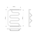 Полотенцесушитель MIXLINE SIMPLE PM2 60х50 1'' ПОЛКА