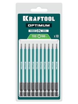 KRAFTOOL OPTIMUM TX 9, 100 мм, 10 шт, биты (26126-9-100-S10)