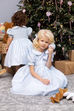 Шарлотта Голубое с органзой