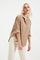 Qadın üçün uzun qollu bej köynək TWOAW20GO0107