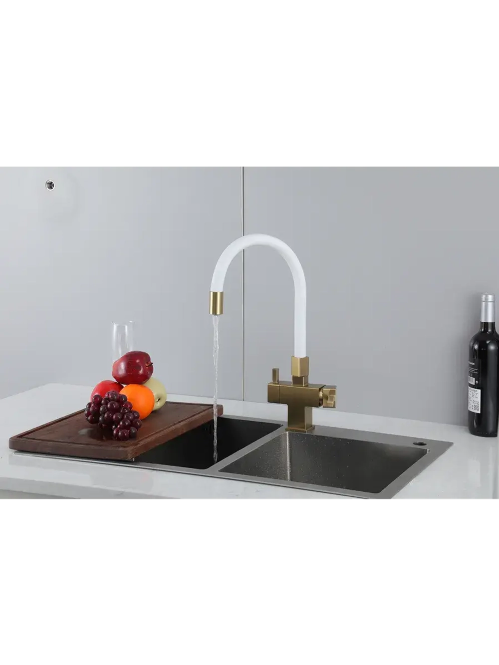 Смеситель для кухни с подключением к фильтру Gappo G4395-33