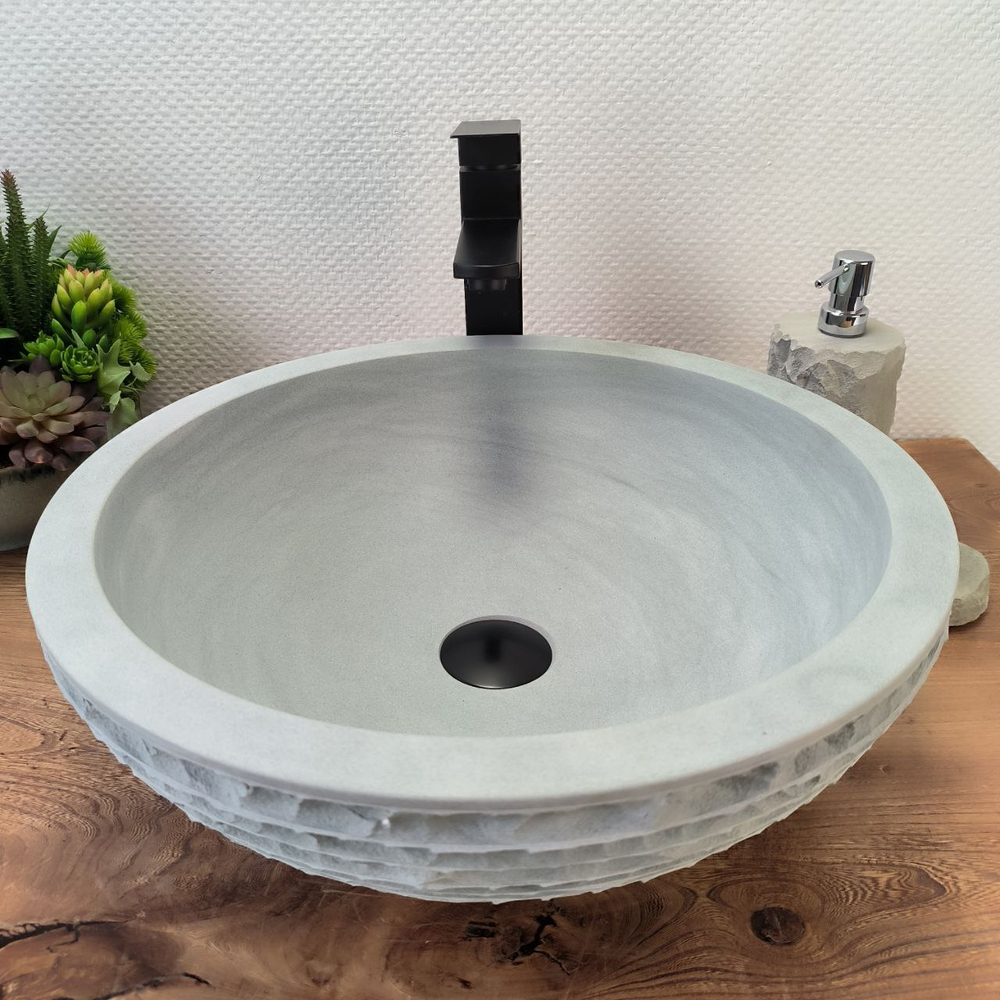 Раковина из андезита Bowl Blue Kecil Marmo BA-62887 45*45*15