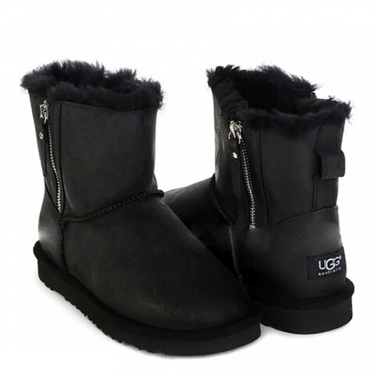 Угги Mini Double Zip Black