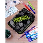 Пенал 1 отделение, 200*140*40 Berlingo "Football or nothing", 2 откидные секции, полиэстер