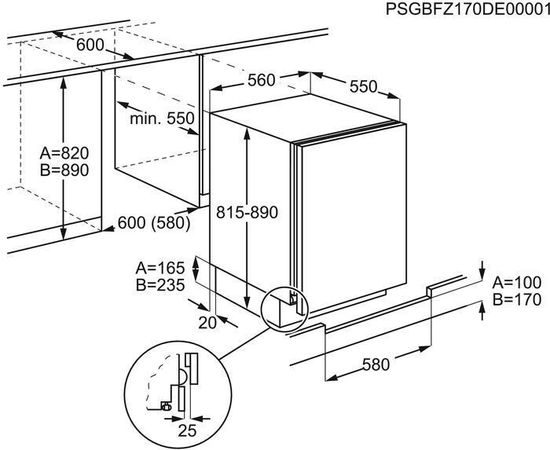 Встраиваемый холодильник Zanussi ZXAR82FS