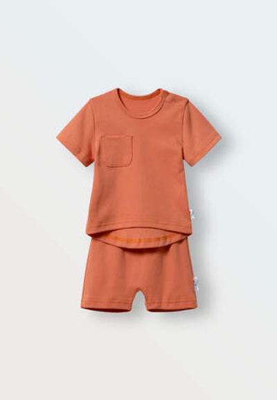 Комплект шорты и футболка (лососевый)