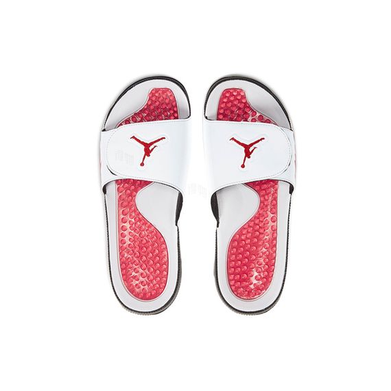 Jordan Hydro 5 Retro Slide 'White Fire Red'