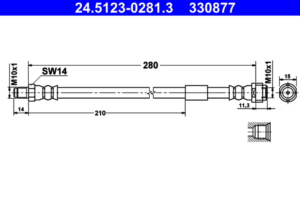 ATE - 24512302813-ATE - Brake Hose
