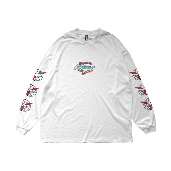 Лонгслив Sick World белый - фото 23