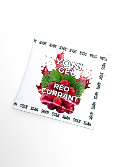 САШЕ Лубрикант для орального секса SGAN YONI GEL со вкусом красной смородины, 5 мл