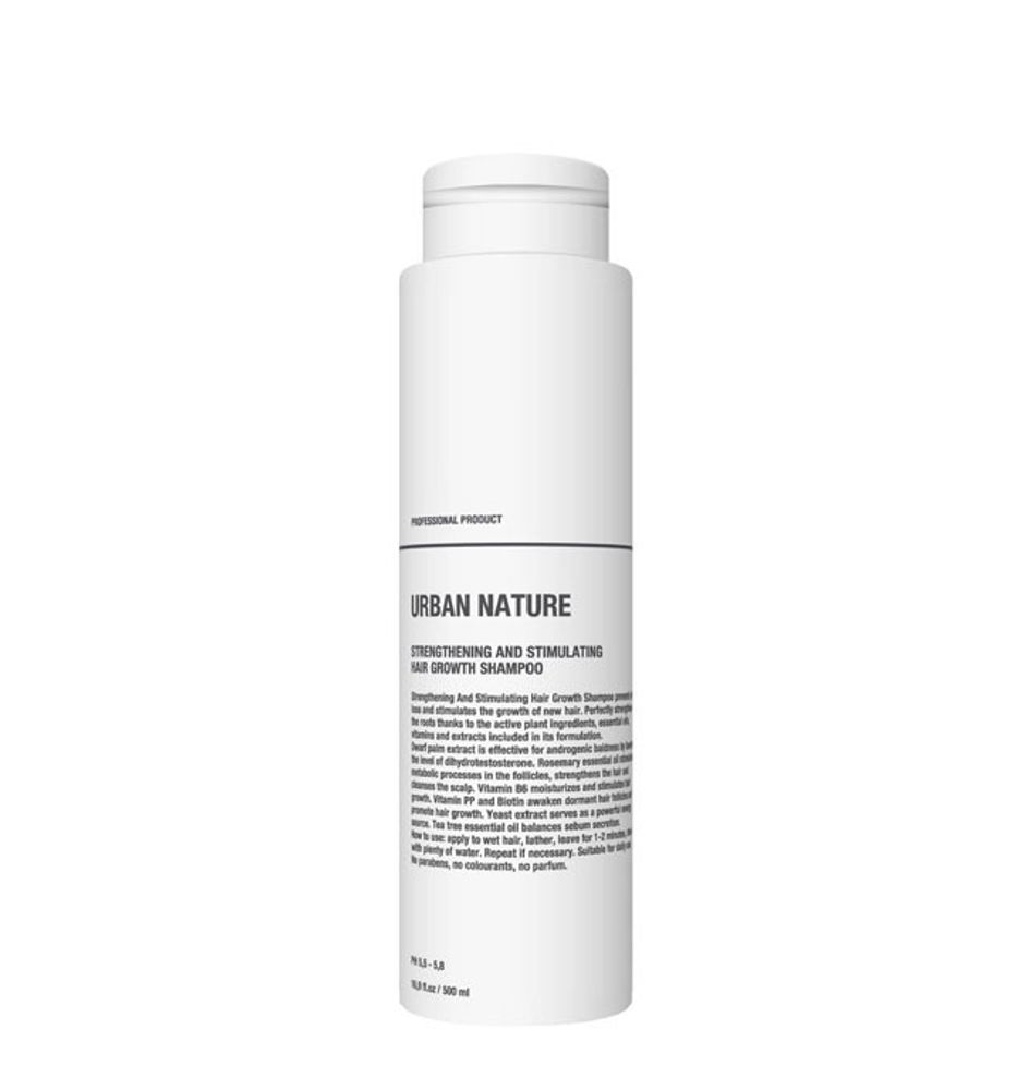 Шампунь Urban Nature STRENTHENING AND STIMULATING HAIR GROW для стимуляции роста волос АКЦИЯ!