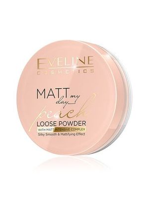 EVELINE.ТРАНСПАРЕНТНАЯ МАТИРУЮЩАЯ ПУДРА–PEACH серии MATT MY DAY LOOSE POWDER, 6 гр